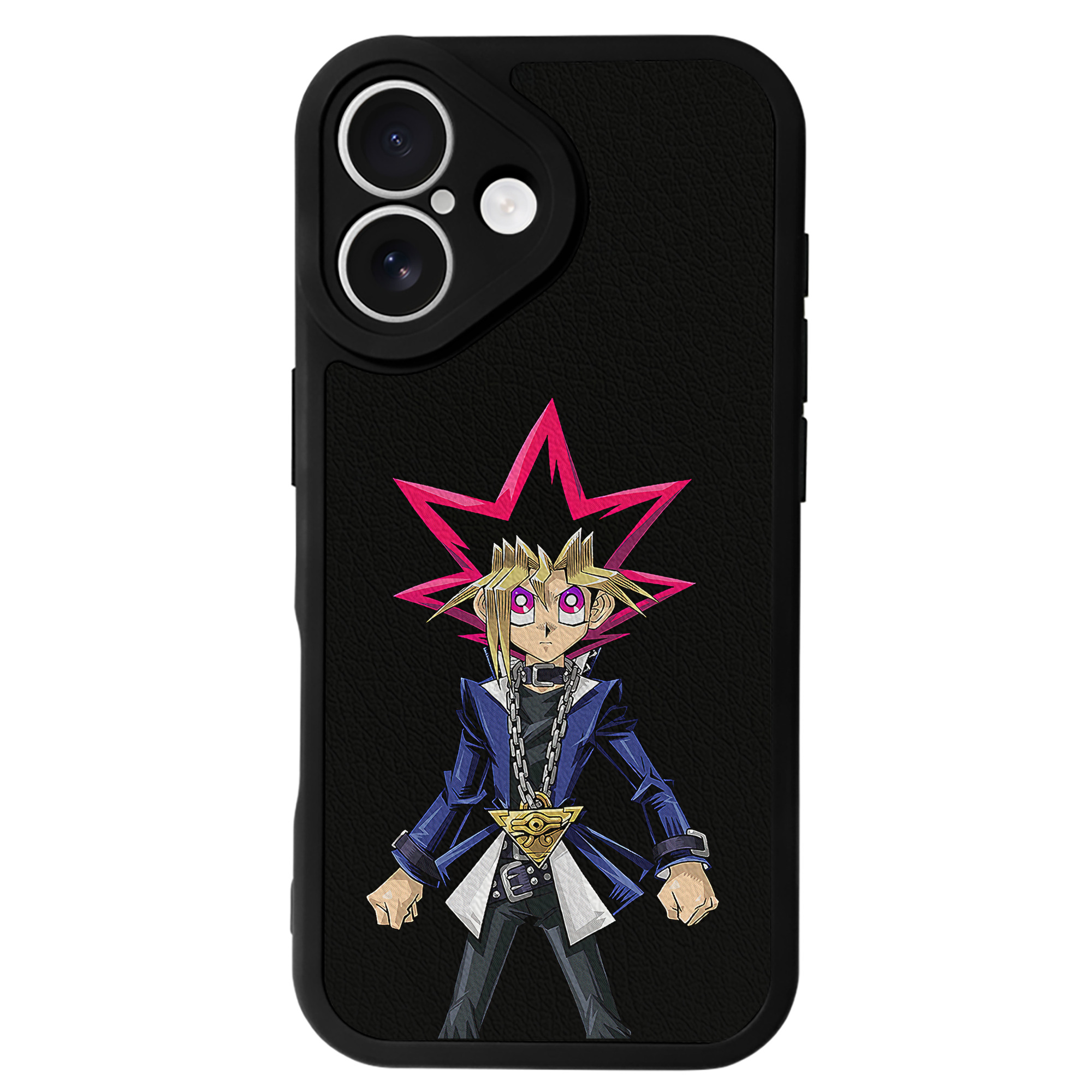 遊☆戯☆王 Yu-Gi-Oh! 【iPhone 16シリーズ対応】シリコンスマホケース（レザー調） 材質：シリコン